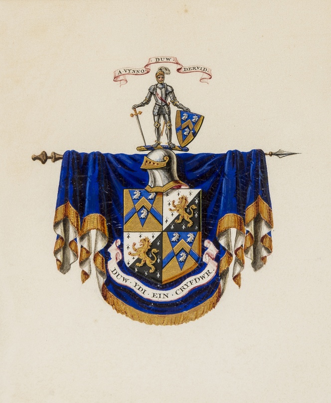 Heraldry.- Coat of arms of Edwards of Toxteth Park, Liverpool and Broughton Park, Manchester, …