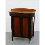 A small mahogany ledgeback chiffonier, 94 x 70cm