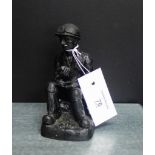 E.J. Mining Ltd, coal figure of a 'Miner', 14cm high