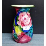 A Wemyss 'Jazzy Rose' St. Clair high shouldered baluster vase with painted mark and number 213 to