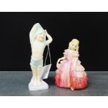 Royal Doulton figures to include 'To Bed' HN1805, together with 'Rose' HN1368, tallest 16cm high, (