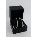D & G paste set hoop earrings in a Dolce & Gabbana box