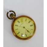 Gold plated Waltham pocket watch