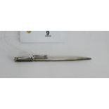 Edwardian silver propelling pencil by Sampson Mordan & Co, London 1904, 11.5cm long