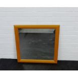 A modern wall mirror, 72 x 72cm