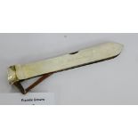 George V silver cigar cutter, London 1930 15cm long