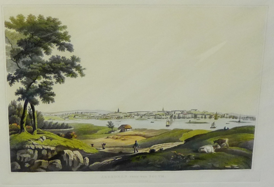 John Clark, (1770 -1863) 'The Town of Aberdeen; Views in Scotland 1824' (C H E C K) ** Coloured