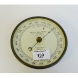 A Short & Mason, London aneroid barometer Mark II, 14cm diameter