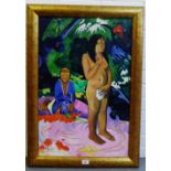 B. Dalrymple after Paul Gauguin 'Pazau na te Vazuci ino' Oil-on-canvas, signed and dated 1990, in