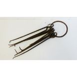 A set of nine iron locksmiths keys, longest approx 30cm (9)