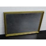 A contemporary rectangular gilt framed wall mirror, 72 x 102cm