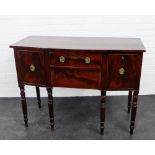 A mahogany bow front sideboard, 90 x 120cm