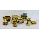 A large collection of Pypers Wynd studio pottery to include bowls, plates, jugs, vases etc., (14)