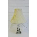 A Strathearn glass table lamp base and shade, 32cm high excluding fitting