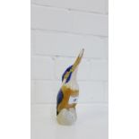 A Danish porcelain figure of a Bird, pattern No.2257, 18cm high