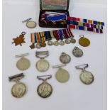 Great War and later Medal group comprising WWI trio of 1914 / 1915 Star and Victory and War medals