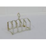 George VI silver five bar toast rack, by Adie Brothers, Birmingham 1940, 8cm long