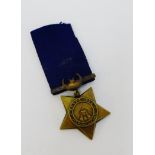 Egypt 1882 Khedives star medal with bar and ribbon