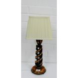 A Chambers & Dickenson Ltd table lamp base and shade