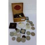 A collection of UK Pre decimal coins and others, etc (a lot)