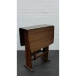 A retro drop leaf table, 74 x 60cm