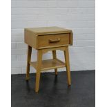 E. Gomme for G Plan light oak bedside table, 56 x 38cm