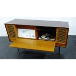 A Monarch retro stereo cabinet, 63 x 115cm