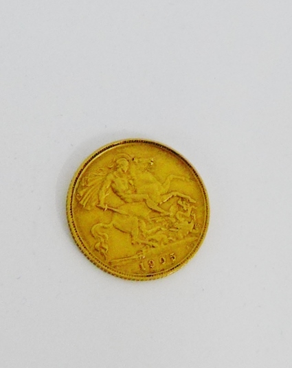 Edward VII gold half sovereign coin dated 1905