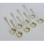 A set of seven Gorham Sterling silver spoons, complete with outer dust bag (7)