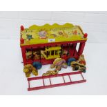 A vintage Fisher Price The Big Circus Parade with Performing Woodsy Animals