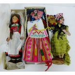 Three vintage 'Dolls of the World', (3)