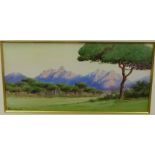 Blackwood 'Landscape' possibly South African Watercolour, in a glazed gilt wood frame, signed, 36