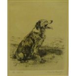 Chris Macgregor 'The Hilltop' Framed engraving, signed in pencil, 13 x 17cm