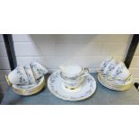 A Sutherland bone china teaset