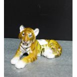 A Rosenthal porcelain figure of a Tiger, modelled by T. Karner, with printed and impressed