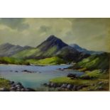 Cecil Hodgkinson 'Bertraghboy Bay' Watercolour, signed bottom left, in a glazed giltwood frame, 31.5
