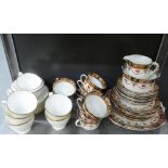 Two porcelain tea sets to include Minton 'Golden Heritage' pattern together with a Staffordshire