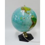 20th century globe lamp with USSR