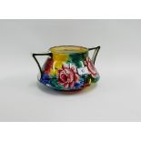 Wemyss 'Jazzy' patterned twin handled bowl with printed and impressed backstamps, 27cm wide