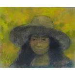 Leszek Musynski, RBA 'Women from Ibiza' Pastel on Japanese paper, signed, in a glazed frame