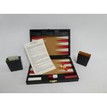 Design Philipp Swedish Backgammon set, the box marked By Appointment To The Royal Court