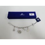 Swarovski charm bracelet, boxed