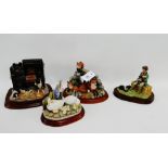 Collection of Border Fine Arts figure groups to include 'The Albert Kitchen', 'Secret Places', '