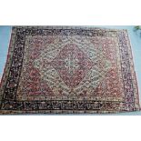 Eastern rug with all over foliate pattern, 180 x 123cm