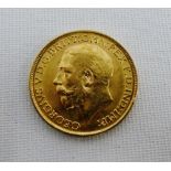 King George V gold full sovereign, dated 1913