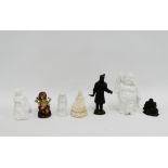 Collection of Buddha's together with a tomb style figure and a resin figure of Ganesh, (7)