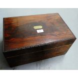 19th century mahogany writing box