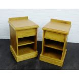 Pair of bedside cabinets, 65 x 40cm, (2)