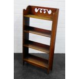 Early 20th century oak bookcase, 92 x 46cm