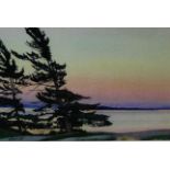 Canadian School "October Evening, Georgian Bay", 25 x 18cm